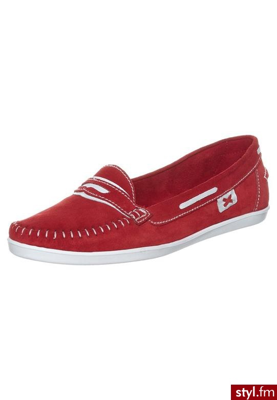 Pier One Półbuty wsuwane czerwony 8064 - Półbuty Buty Moda