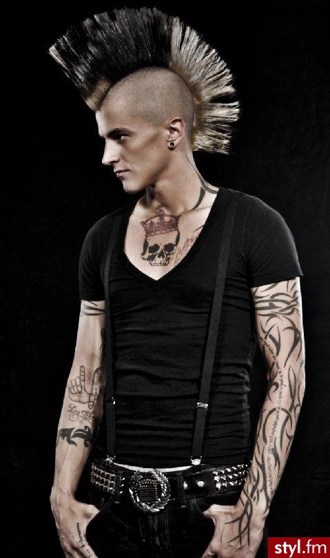 ...... (\",) - Punk Rock Alternatywne Średnie Fryzury
