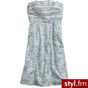 American Eagle AE Women\\\'s Floral Tube Dress Blue Combo - Polyvore. Pobrano ze strony: http://www.polyvore.com/american_eagle_ae_womens_floral/thing?id=15926559#1271701691318 - Pozostałe Ciuchy Moda