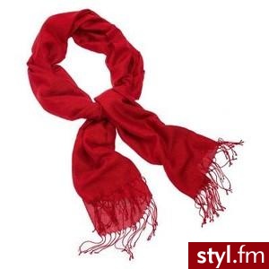 Red glitter pashminetta scarf - Polyvore. Pobrano ze strony: http://www.polyvore.com/red_glitter_pashminetta_scarf/thing?id=12285624 - Pozostałe Dodatki Moda
