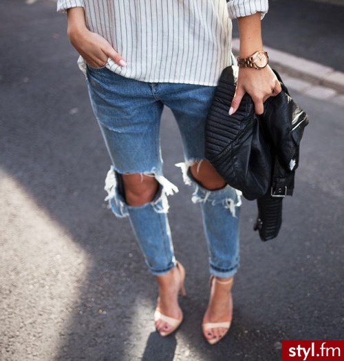 Jeansy Spodnie Moda