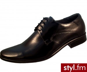 PAN buty Prus Półbuty Czarny - Półbuty Buty Moda