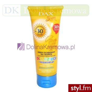 DAX COSMETICS Sun - Krem ochronny na słońce dla dzieci SPF30 75 ml - Emu Buty Moda