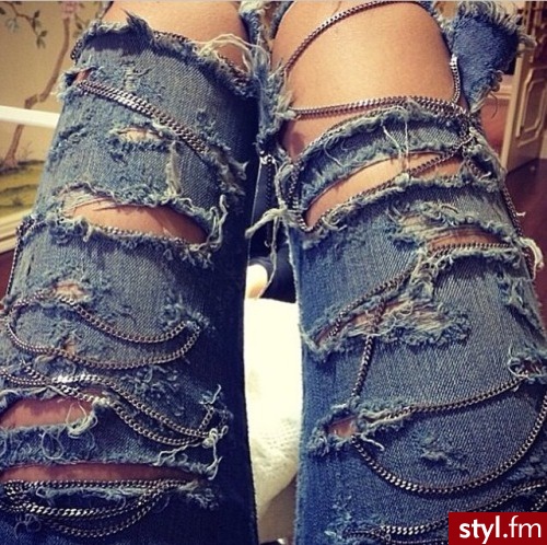 Jeansy Spodnie Moda