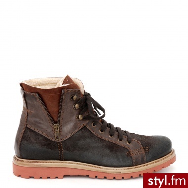 Venezia BOTKI MĘSKIE 7850 BRO EBON - Botki Buty Moda
