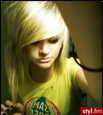 EMO Alternatywne Średnie Fryzury