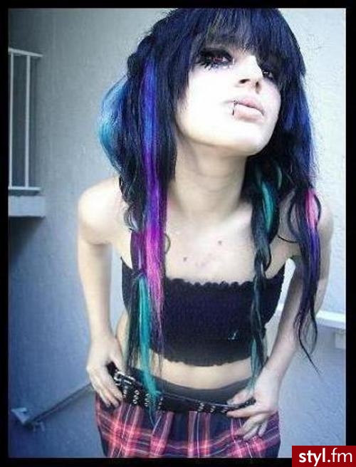 EMO Alternatywne Średnie Fryzury