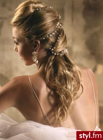 Blond Upięcie Kręcone Ślubne Długie Fryzury