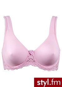 Bonprix Biustonosz jasnoróżowy kryształowy 954756_1729 - Biustonosze Bielizna Moda