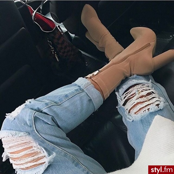 Jeansy Spodnie Moda