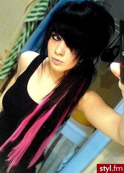 EMO Alternatywne Średnie Fryzury