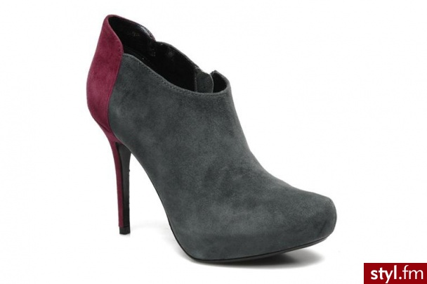 Barachini PÓŁBUTY I BOTKI ARELONE BY BARACHINI (Szary) - Botki Buty Moda