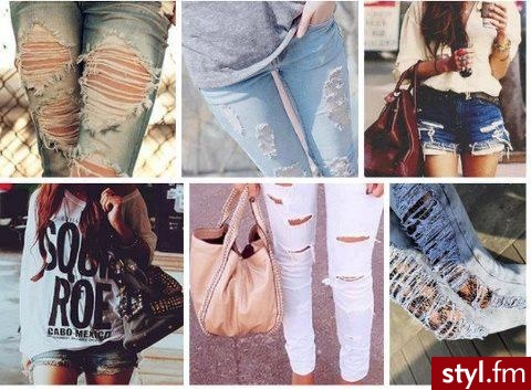 Jeansy Spodnie Moda