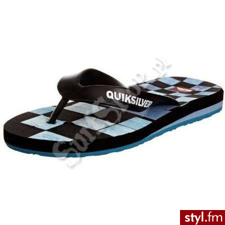 QUIKSILVER KLAPKI LITTLE CARVER DNA 2012 BLACK/BLUE/MULTI 35 JUNIORSKIE - Klapki Buty Moda
