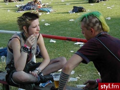 Punk Rock Alternatywne Średnie Fryzury