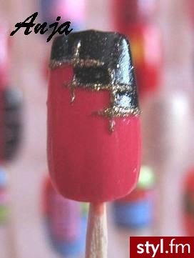 pink-black - Paznokcie