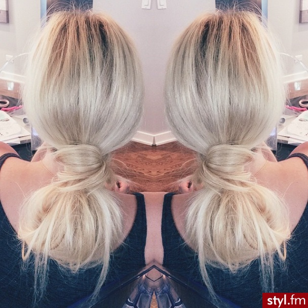 Blond Upięcie Proste Na co dzień Długie Fryzury