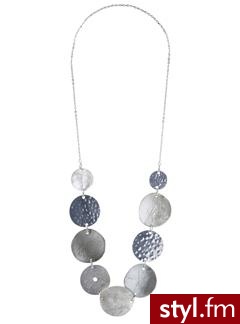 Multi discs necklace - Antique silver - Promod. Pobrano ze strony: http://www.promod.co.uk/jewellery/necklaces/multi-discs-necklace-antique-silver-R1290078934.html - Pozostałe Dodatki Moda