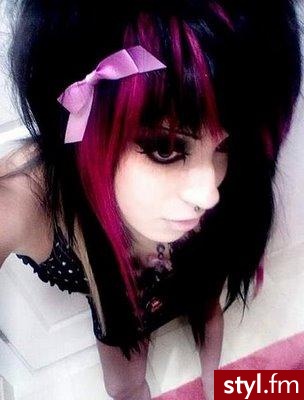 EMO Alternatywne Średnie Fryzury