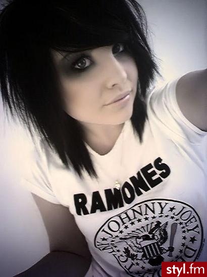 EMO Alternatywne Średnie Fryzury