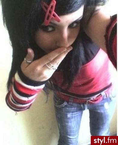 EMO Alternatywne Średnie Fryzury