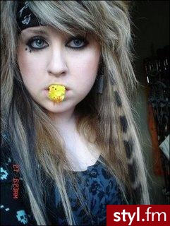 EMO Alternatywne Średnie Fryzury