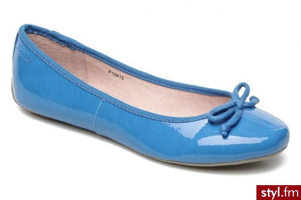 Esprit Balerinki Karen Bow Ballerina by (Niebieski) - Balerinki Buty Moda