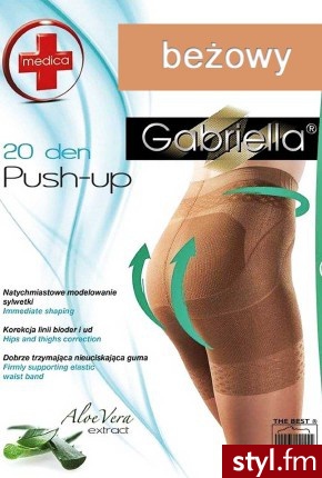 Gabriella Rajstopy Push-Up (20den) Korygują Linię Bioder i Ud - Rajstopy Bielizna Moda