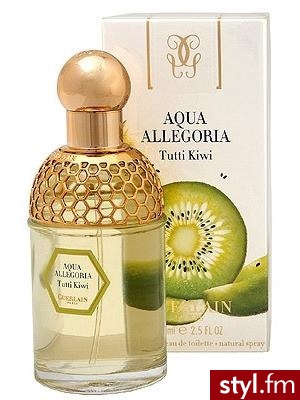 Guerlain Aqua Allegoria Tutti - perfuma dla kobiet której podstawą zapachową jest kiwi, zapach dopełnia nutka mandarynki, cytryny, wanilii oraz drzewa sandałowego. - Misz-masz