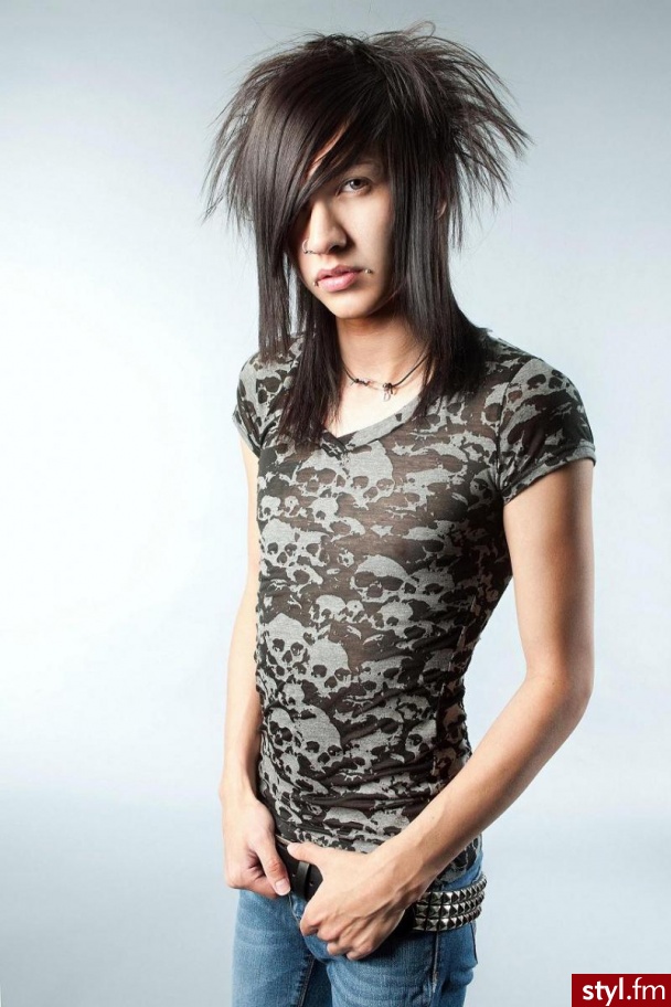 EMO Alternatywne Średnie Fryzury