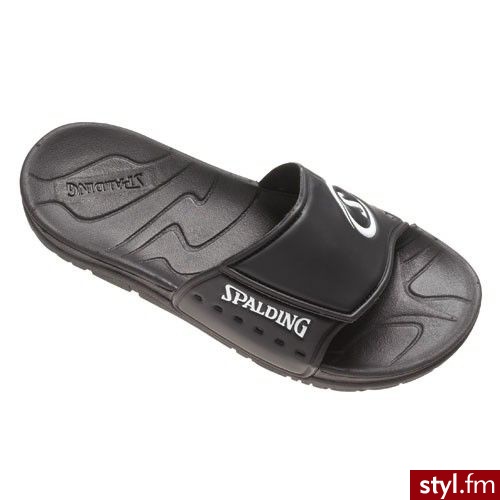 Spalding klapki - czarne - Klapki Buty Moda
