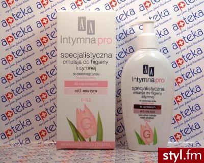 AA Intymna pro GIRLS Specjalistyczna emulsja do higieny intymnej dla najmłodszych od 3 roku życia 200 ml - Emu Buty Moda