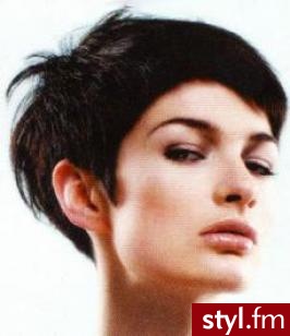 Czarne Rozpuszczone Proste Na co dzień Krótkie Fryzury