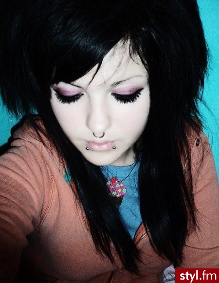 EMO Alternatywne Średnie Fryzury