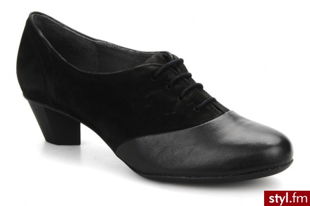 Camper BUTY SZNUROWANE KIM 21508 BY CAMPER (Czarny) - Botki Buty Moda