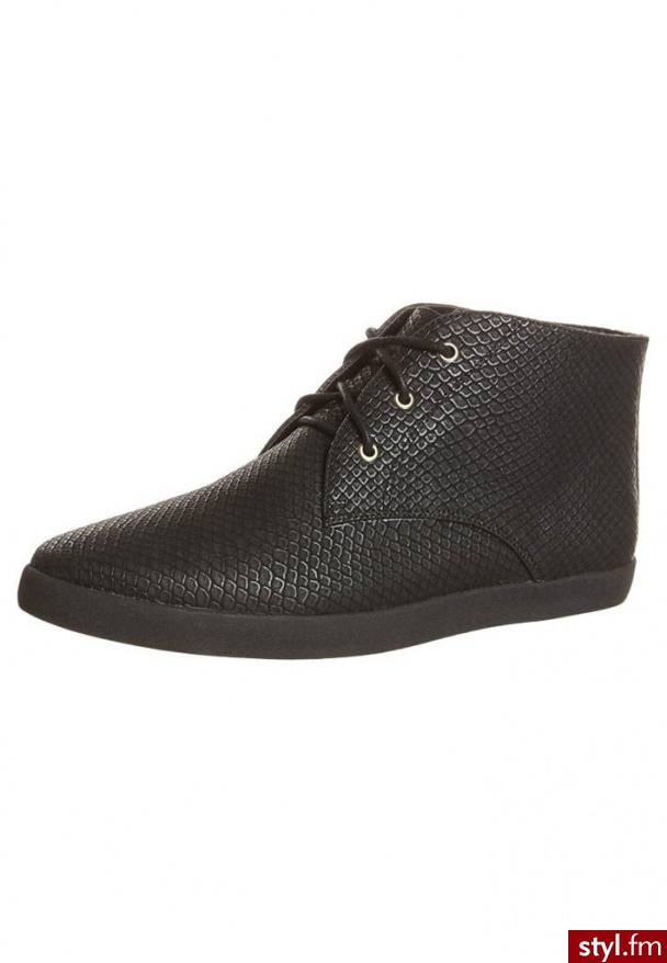 Even&Odd Botki sznurowane czarny (84W1307A) - Botki Buty Moda