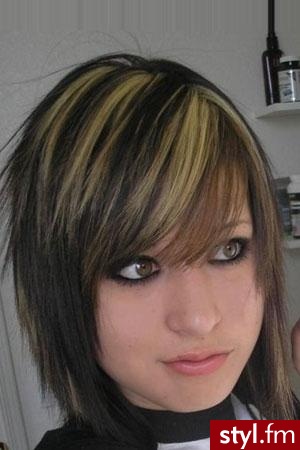 EMO Alternatywne Średnie Fryzury