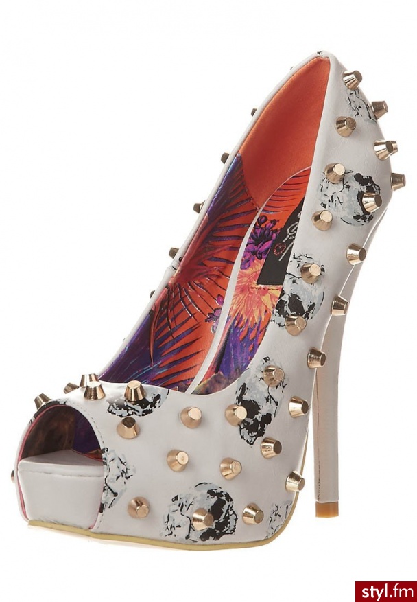 Iron Fist DISTANT MEMORY Szpilki Peep Toe biały (IFLPLH11500S13) - Szpilki Buty Moda