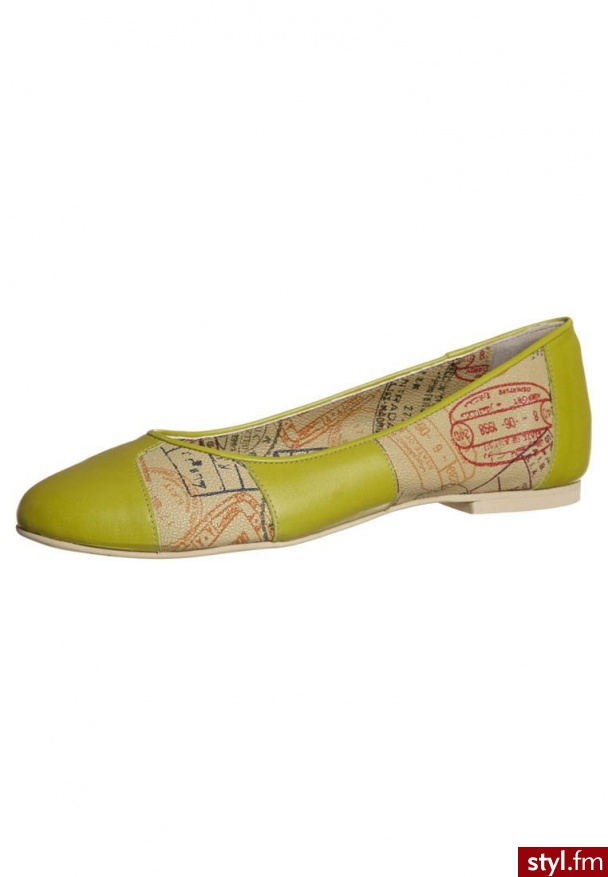 ALV by Alviero Martini PASSPORT SUMMER Baleriny zielony - Balerinki Buty Moda