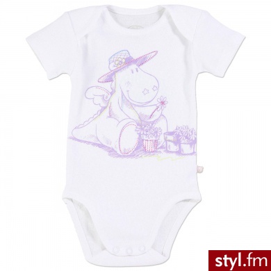 NOUKIES Body dziecięce Victoria Flow kolor biały biały - Body Bielizna Moda