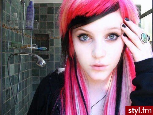 EMO Alternatywne Średnie Fryzury