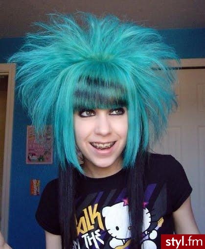 EMO Alternatywne Średnie Fryzury