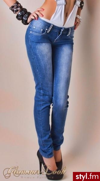 Jeansy Spodnie Moda