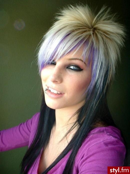 EMO Alternatywne Średnie Fryzury
