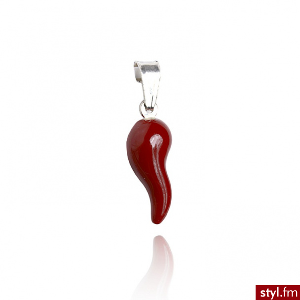 Dandelio zawieszka Bordowa Papryczka NCL-zAW-0030 - Wisiorki Biżuteria Moda