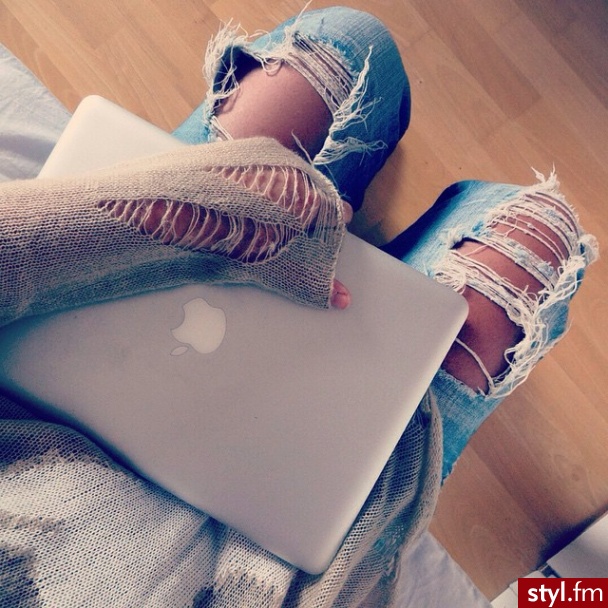 Jeansy Spodnie Moda