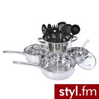 Karcher zestaw Neapel garnki + akcesoria kuchenne 13 cz - Pozostałe Biżuteria Moda