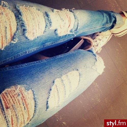 Jeansy Spodnie Moda