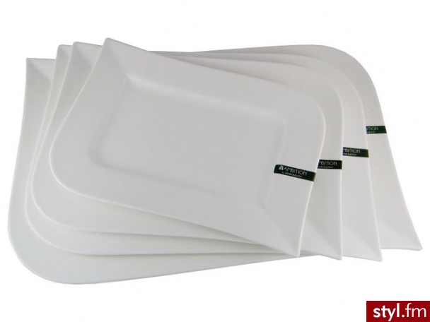 Ambition talerz płaski prostokątny 26cm fala 61214 - Pozostałe Biżuteria Moda