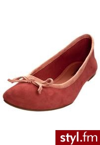 Pier One Baleriny pomarańczowy - Balerinki Buty Moda